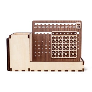 LỊCH GỖ VẠN NIÊN ĐỨNG | MAPLE KẾT HỢP WALNUT