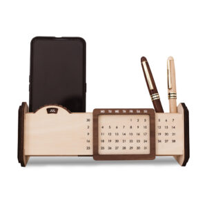 LỊCH GỖ VẠN NIÊN FORM NGANG 2026 | IN LOGO