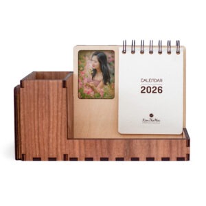 LỊCH GỖ KHUNG ẢNH 2026 | WALNUT KẾT HỢP MAPLE