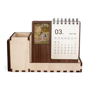 LỊCH GỖ KHUNG ẢNH 2026 | MAPLE KẾT HỢP WALNUT