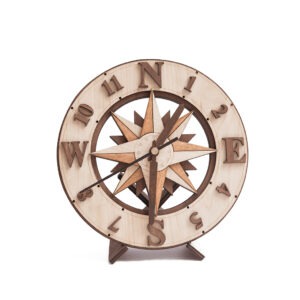 ĐỒNG HỒ ĐỂ BÀN THUẦN GỖ LA BÀN CÁCH ĐIỆU