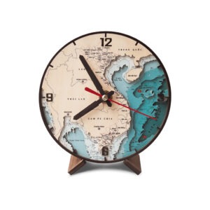 ĐỒNG HỒ ĐỂ BÀN 3D VIỆT NAM - 34 TỈNH THÀNH (BẢN ĐẶC BIỆT)