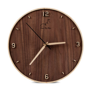 ĐỒNG HỒ BASIC 12 SỐ CÓ VIỀN | WALNUT