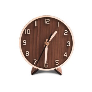 ĐỒNG HỒ ĐỂ BÀN BASIC 12 SỐ CÓ VIỀN | WALNUT