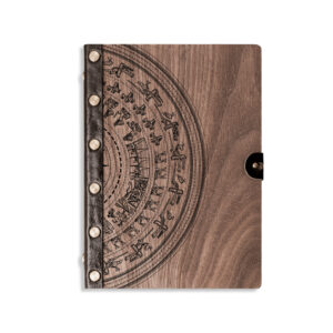 SỔ TAY GỖ WALNUT KẾT HỢP VỚI DA | TRỐNG ĐỒNG