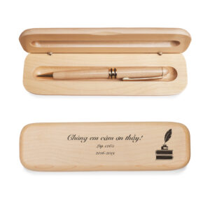 SET BÚT VÀ HỘP GỖ MAPLE | CẢM ƠN THẦY CÔ