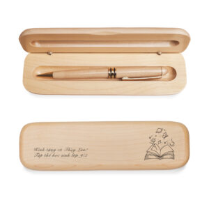 SET BÚT VÀ HỘP GỖ MAPLE | CẢM ƠN THẦY
