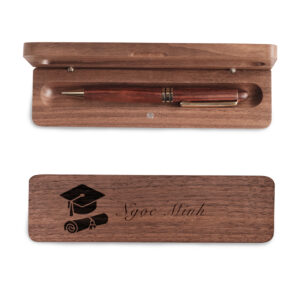 SET BÚT VÀ HỘP GỖ WALNUT | MỪNG TỐT NGHIỆP