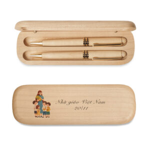 SET HỘP VÀ 2 BÚT GỖ MAPLE | NHÀ GIÁO