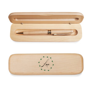 SET BÚT VÀ HỘP GỖ MAPLE | TÊN THEO YÊU CẦU