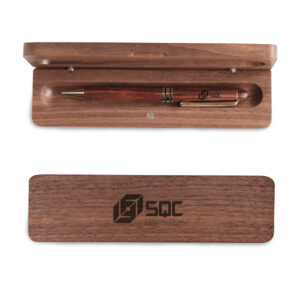 SET BÚT VÀ HỘP GỖ WALNUT | LOGO DOANH NGHIỆP